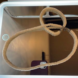 White Neckace and bracelet Coastal Style Twist lock Surfer for Men and Women